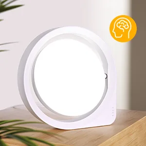 Light Therapy Lamp, MediAcous UV-Free 11000Lux Therapy Light, Happy Lamp with 4 Brightness Levels & Color Temperature & Timer, Daylight Lamp with Memory Function for Home/Office/Decoration - memory function