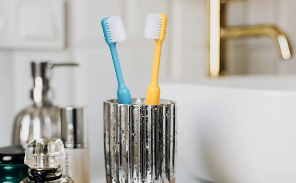 Toothbrushes 10 Packs Soft Travel Toothbrush Bulk for Adults Green - toothbrush