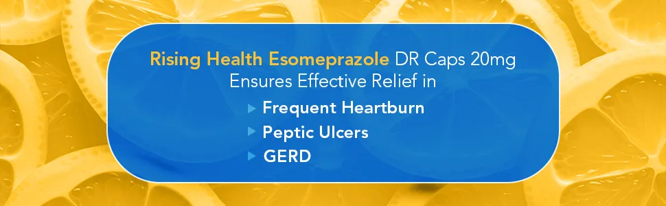 Rising Health - Esomeprazole Magnesium Delayed-Release Capsules USP - Treats Frequent Heartburn - 20 mg - 42 Count - esomeprazole