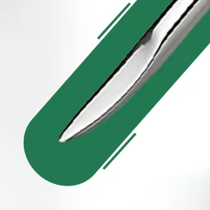4PCS Cuticle Pusher Double Ended Sharp Edge Spoon Shaped Set Salon Quality Stainless Steel Metal Manicure Pedicure Nail Polish Remover Cleaner Tools for Fingernails Toenails - Sharp Edge