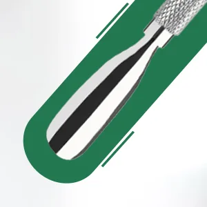 4PCS Cuticle Pusher Double Ended Sharp Edge Spoon Shaped Set Salon Quality Stainless Steel Metal Manicure Pedicure Nail Polish Remover Cleaner Tools for Fingernails Toenails - Spoon edge