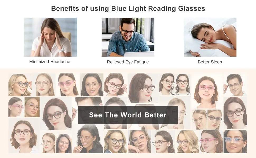 Madison Avenue 3 Pack Multicolor Square Blue Light Blocking Reading Glasses for Women Spring Hinge Computer Readers - blue light glasses phone TV computer glases eye reading glasses well sleep minimize eye fatigue