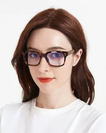 Madison Avenue 3 Pack Multicolor Square Blue Light Blocking Reading Glasses for Women Spring Hinge Computer Readers - Women blue light reading glasses relieve eyestrain headache for reading phone working writing