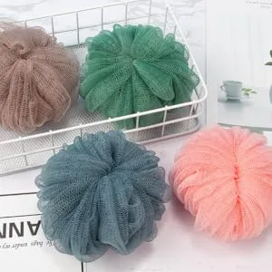 2pcs Pumpkin Bath Balls Bathing Mesh Balls Tools for Exfoliating Scrubber Body Scrubber Sponge Cleaning Scrubber Sponge Bath Brush Loofah Cute Tub - product information 2