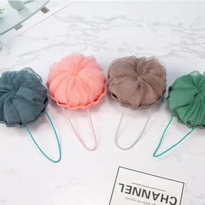 2pcs Pumpkin Bath Balls Bathing Mesh Balls Tools for Exfoliating Scrubber Body Scrubber Sponge Cleaning Scrubber Sponge Bath Brush Loofah Cute Tub - product information 5