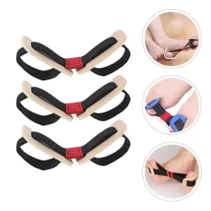 Wakauto Thumb Splint 3pcs Strap Bunion Stretcher Band Strapping Turf Waist Band Hammer Straightener Big Splint Alignment Sling Eversion Plain Cloth Big Alignment - product information 2