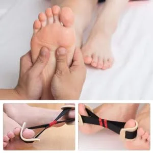 Wakauto Thumb Splint 3pcs Strap Bunion Stretcher Band Strapping Turf Waist Band Hammer Straightener Big Splint Alignment Sling Eversion Plain Cloth Big Alignment - product information 5