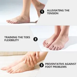 Wakauto Thumb Splint 3pcs Strap Bunion Stretcher Band Strapping Turf Waist Band Hammer Straightener Big Splint Alignment Sling Eversion Plain Cloth Big Alignment - product information 6