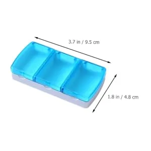 Portable 3-Compartment Medicine Portable Case Travel Organizer Storage Cases Pill Organizer Travel Storage Case Earplug Case Case - product information 6