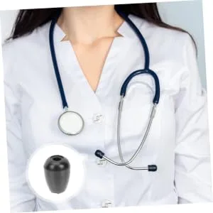 Alipis 10 Pairs Appendix Stethoscope Ear Plugs Stethoscope Ear Tips for Small Ears Universal Button Stethoscope Ear Buds Component Skull Stethoscope earpiece Silicone Case Silicone Cover - product information 2