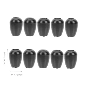 Alipis 10 Pairs Appendix Stethoscope Ear Plugs Stethoscope Ear Tips for Small Ears Universal Button Stethoscope Ear Buds Component Skull Stethoscope earpiece Silicone Case Silicone Cover - product information 3
