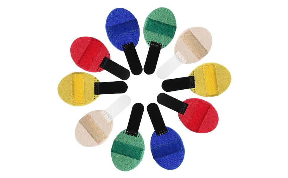 Sosoport Support Braces 10pcs Splints Straightening Support Brace for Support for Broken and Strained Injured Fingers Braces - product information 4