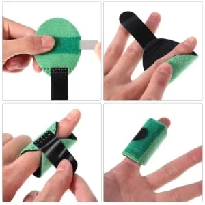 Sosoport Support Braces 10pcs Splints Straightening Support Brace for Support for Broken and Strained Injured Fingers Braces - product information 5