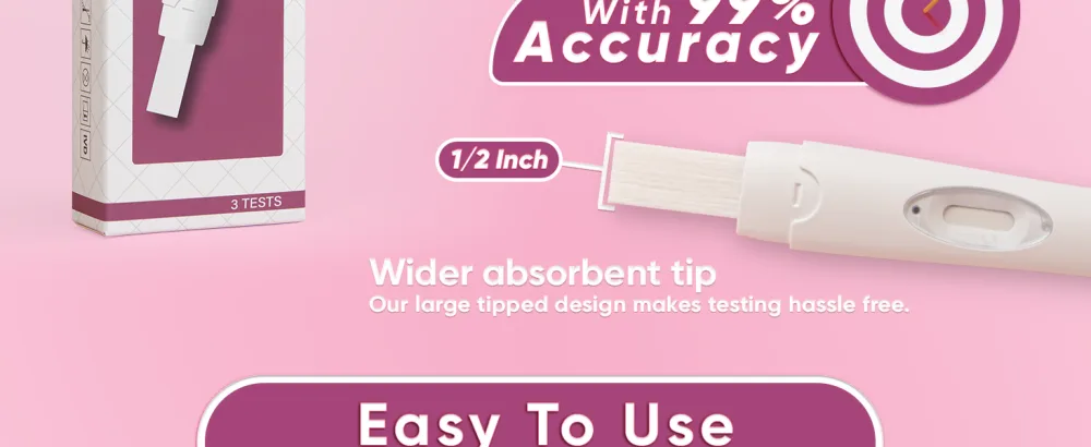Wondfo Pregnancy Test - Detect HCG with 99% Accuracy - Easy to Use at Home HCG UrineTest with Fast and Reliable Results - 1 Count  - product information 2
