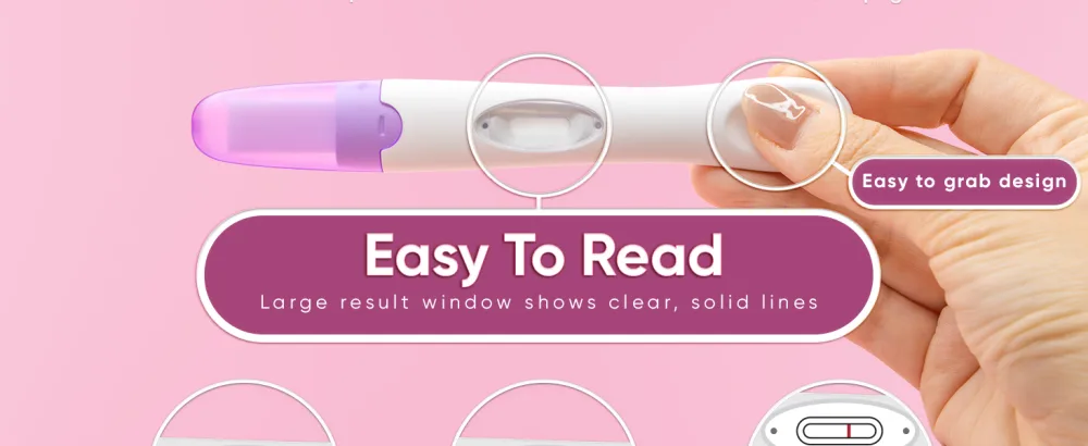 Wondfo Pregnancy Test - Detect HCG with 99% Accuracy - Easy to Use at Home HCG UrineTest with Fast and Reliable Results - 1 Count  - product information 4