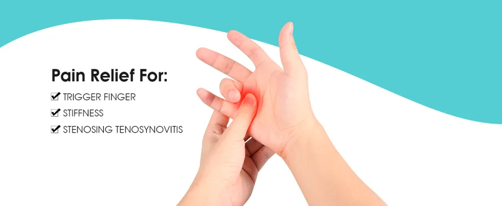 Trigger Finger Splint(2 Pack) Support Brace for Middle Ring Index Thumb and Pinky Straightening Curved Bent Locked Stenosing Tenosynovitis Hands Tendon Lock Release Stabilizer Knuckle Wrap - Pain Relief For: TRIGGER FINGER