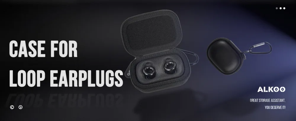 ALKOO Case Compatible with Loop Quiet Ear Plugs and Loop Switch - Portable Storage Holder for Earplugs and Accessories Noise-Cancelling Solution for Sleep and Travel Ear Plugs Not Included - Black - product information 1