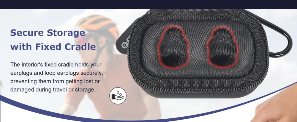 ALKOO Case Compatible with Loop Quiet Ear Plugs and Loop Switch - Portable Storage Holder for Earplugs and Accessories Noise-Cancelling Solution for Sleep and Travel Ear Plugs Not Included - Black - product information 4
