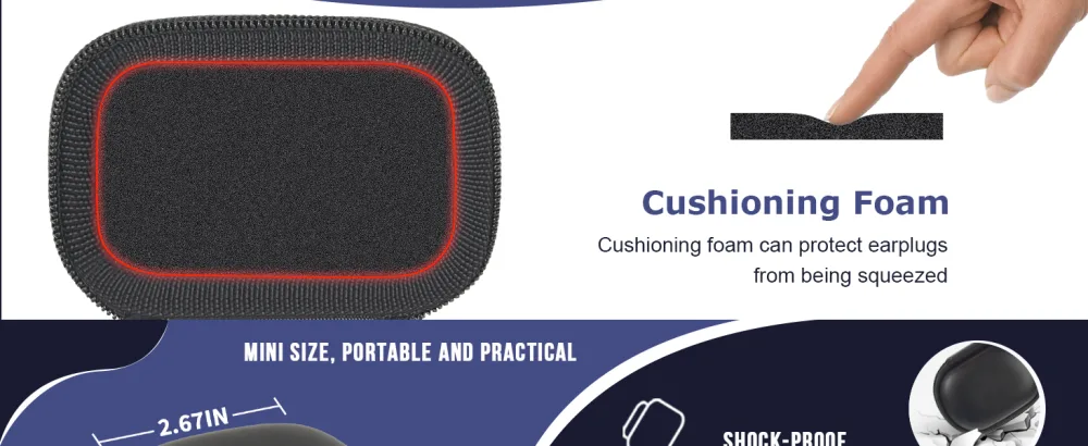 ALKOO Case Compatible with Loop Quiet Ear Plugs and Loop Switch - Portable Storage Holder for Earplugs and Accessories Noise-Cancelling Solution for Sleep and Travel Ear Plugs Not Included - Black - product information 5