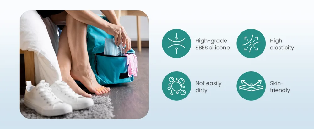 Welnove Hammer Toe Corrector and Straightener - 8 Pcs Toe Support Pads Cushion - Realign Bent Crooked Curled Claw Hammer Toes - Three Loops Design - hammer toe