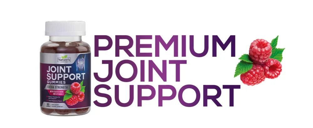 Joint Support Gummies Extra Strength Glucosamine Gummy with Vitamin E - Naturally Assists Cartilage & Flexibility - Best Support Chew for Men and Women - 60 Gummies 60 Count (Pack of 1) - Joint Support Supplement for Men and Women: Glucosamine Gummies for adult adults, best advanced back
