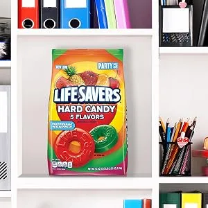 LIFE SAVERS Hard Candy 5 Flavors, 50-Ounce Party Size Bag - Office Candy