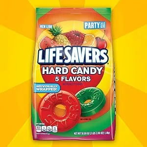 LIFE SAVERS Hard Candy 5 Flavors, 50-Ounce Party Size Bag - party size