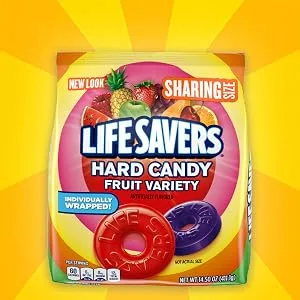 LIFE SAVERS Hard Candy 5 Flavors, 50-Ounce Party Size Bag - Sharing Size