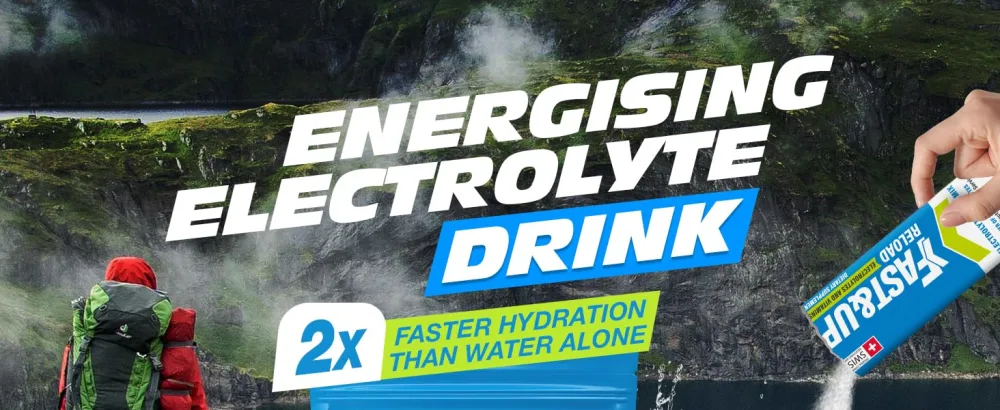 FAST&UP Reload Lemon & Lime - Refreshing Electrolyte Drink Mix | Hydration Powder Packets | 1500 mg Electrolytes + Vitamins C & B12 | Easy to Open Single Serving Pack | 15 Servings - Electrolyte
