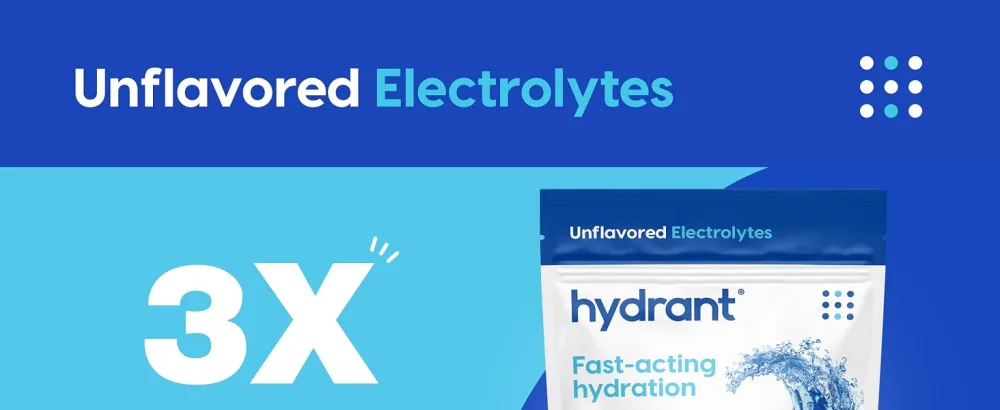 HYDRANT Bulk Unflavored Electrolytes Fast Acting Hydration with Zero Sugar Extremely Subtle Taste Electrolyte Drink Mix (50 Servings Unflavored) - product information 1