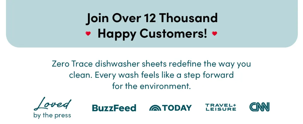 Zero Trace Dishwasher Detergent Eco-Friendly Sheets for Dish Washing - Plant Powered Technology - More Efficient than Dishwasher Pods or Tablets (38 Sheets) 38 Count (Pack of 1) - Dishwasher Sheets