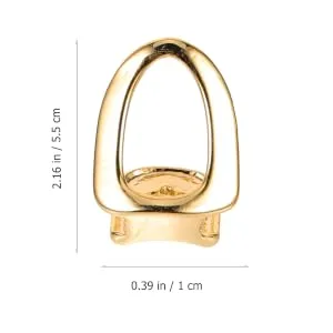 SOIMISS 2pcs Plated Gold Mouth Teeth Top Tooth Single Grill Cap for Teeth Mouth Hip Hop Party Accessories Teeth Grills - product information 6