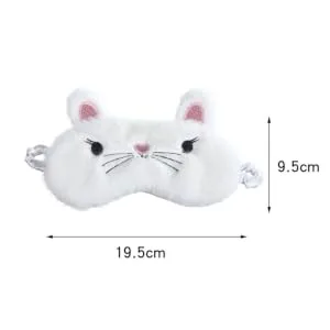 Sleeping Mask Eye Mask Night Blindfold Sleep Mask Eye Cover Night Eyeshade Child White Goggles Cartoon 1 Count (Pack of 1) White - product information 6