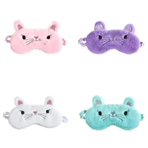 Sleeping Mask Eye Mask Night Blindfold Sleep Mask Eye Cover Night Eyeshade Child White Goggles Cartoon 1 Count (Pack of 1) White - product information 7