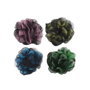 4pcs Mesh Pouf Large Bath Ball Shower Ball Women Bath Ball Sponge Two-Color - product information 3