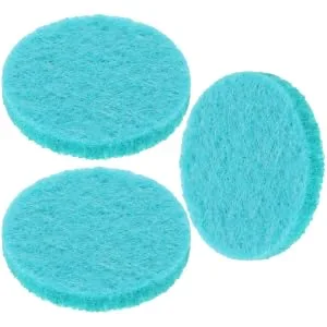 100pcs Cotton Sheet Compact Aroma Pad Essential Oil Diffuser Pads Pendant Locket Pads Necklace Cotton Pads Replaceable Aromatherapy Pad Aromatherapy Necklace Aroma Accessory - product information 3