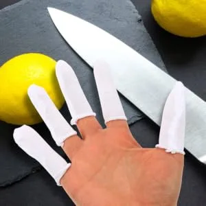 100pcs Pure Cotton Finger Cots Protection - product information 2