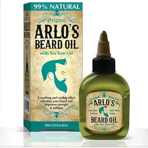 Arlo's Beard Oil Includes - Argan Tea Tree Vitamin E and Coconut (4 Pack) - adsad