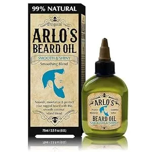 Arlo's Beard Oil Includes - Argan Tea Tree Vitamin E and Coconut (4 Pack) - assd