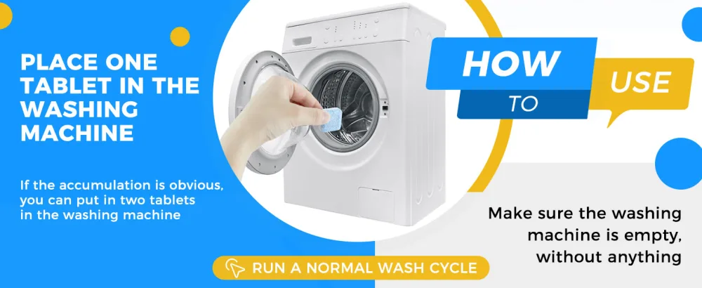 Washing Machine Cleaner Tablets-30 Counts Laundry Cleaning Tablets Deep Cleaning Tablets For Front Loader&Top Load Washer-Eliminate Washing Machine Odor - Washing machine cleaning tablet