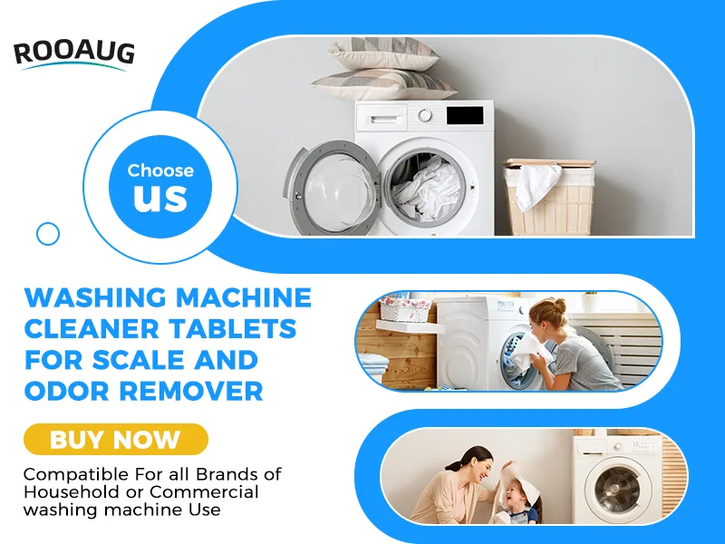 Washing Machine Cleaner Tablets-30 Counts Laundry Cleaning Tablets Deep Cleaning Tablets For Front Loader&Top Load Washer-Eliminate Washing Machine Odor - Washing machine cleaning tablet