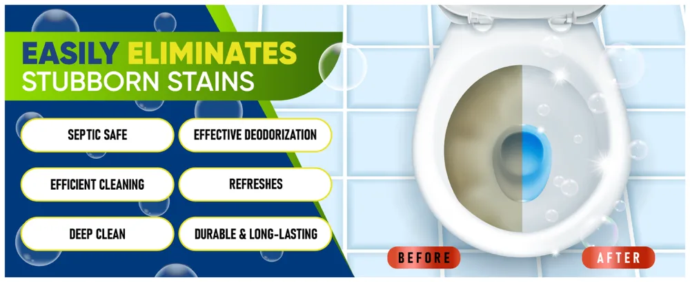 True Fresh Toilet bowl cleaner tablets 24 Pack 1 year supply of cleaning and Deodorizing your toilet - product information 9