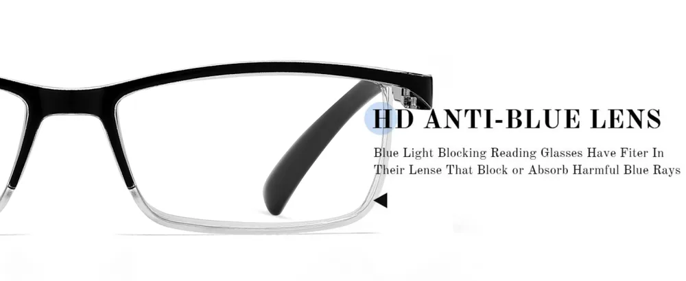 Magnifying Glasses Reading Glasses for Men Women Blue Light Blocking Computer Readers 2-Pcs Black & Blue 1.5 x - reading glasses