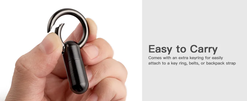 Tiny Keychain Pill Holder.TISUR Titanium Pill Case Waterproof Pill Fob for Travel Purse Pocket Mini Pill Organizer Black Small Pill Case - Easy to Carry