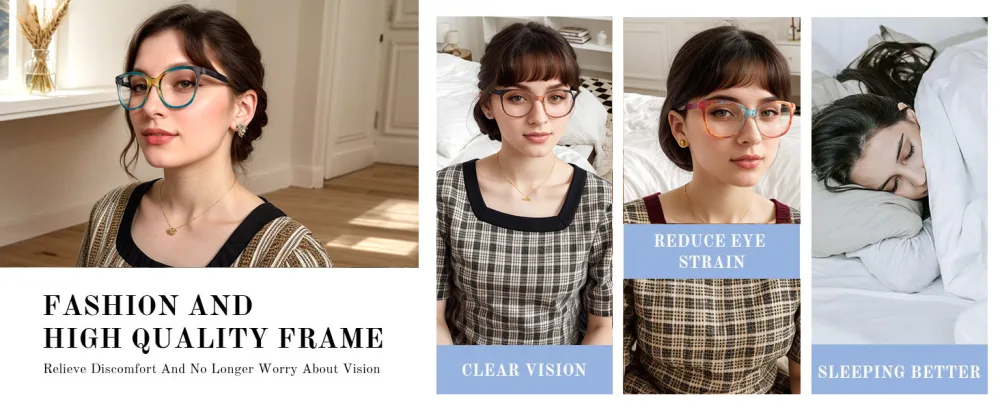 Reading Glasses Women Men Cat-eye Blue Light Blcoking Magnifying Readers Lightweight Eyeglasses 3-Pack Brown & Blue & Red 2.0 x - reading glasses