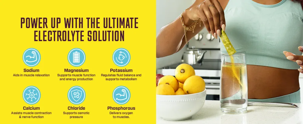 KEY NUTRIENTS Multivitamin Electrolytes Hydration Packets - Refreshing Lemonade Post Workout and Recovery 40 Pack - No Sugar No Calories - Travel Hydration Powder Lemonade 40 Servings - Recover & Invigorate