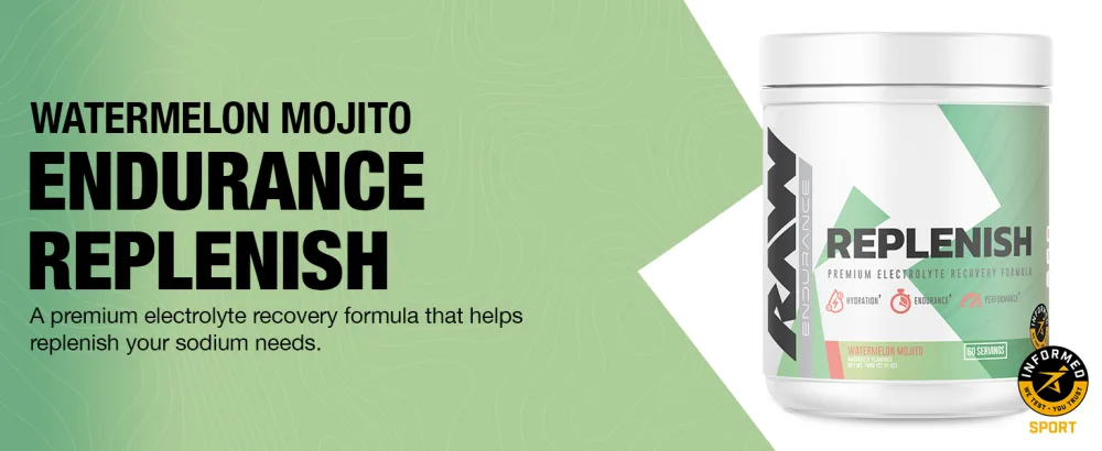 RAW Replenish Premium Electrolytes Powder Recovery Formula Watermelon Mojito (60 Servings) - Flavored Electrolyte Drink Mix Supplement for Hydration Replenishment Endurance & Performance - Concentrate C Electrolite Electrolitos Rehydration Butrition Fit Daily Pomegranate Multiplier Mango