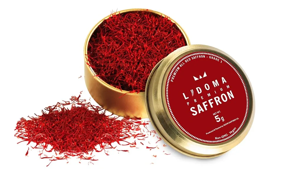 Lidoma Premium All Red Coup Spanish Saffron (5.0 Grams ( 0.17 oz )) 5 Gram (Pack of 1) - product information 1