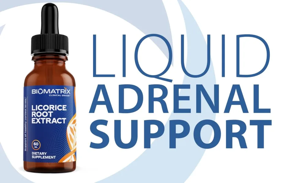 Licorice Root Extract (1200 drops 2 fl. oz) More Active Ingredient Than Competing Brands (0.87 mg Glycyrrhizin per Drop), Less Doses Needed, Concentrated, Raise Cortisol, Energy - Liquid Adrenal Support