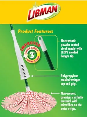 Libman Wonder Mop with Extra Mop Refill - Libman 2000